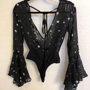 Star pattern bodysuit